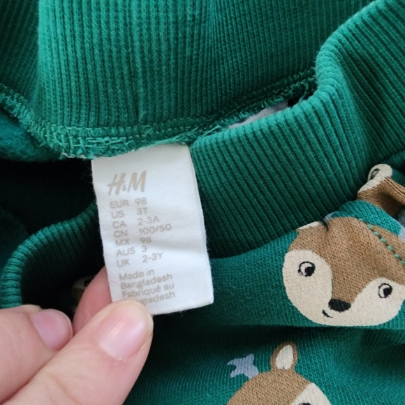 H&m reindeer matching sweatsuit 3t - Picture 5 of 6